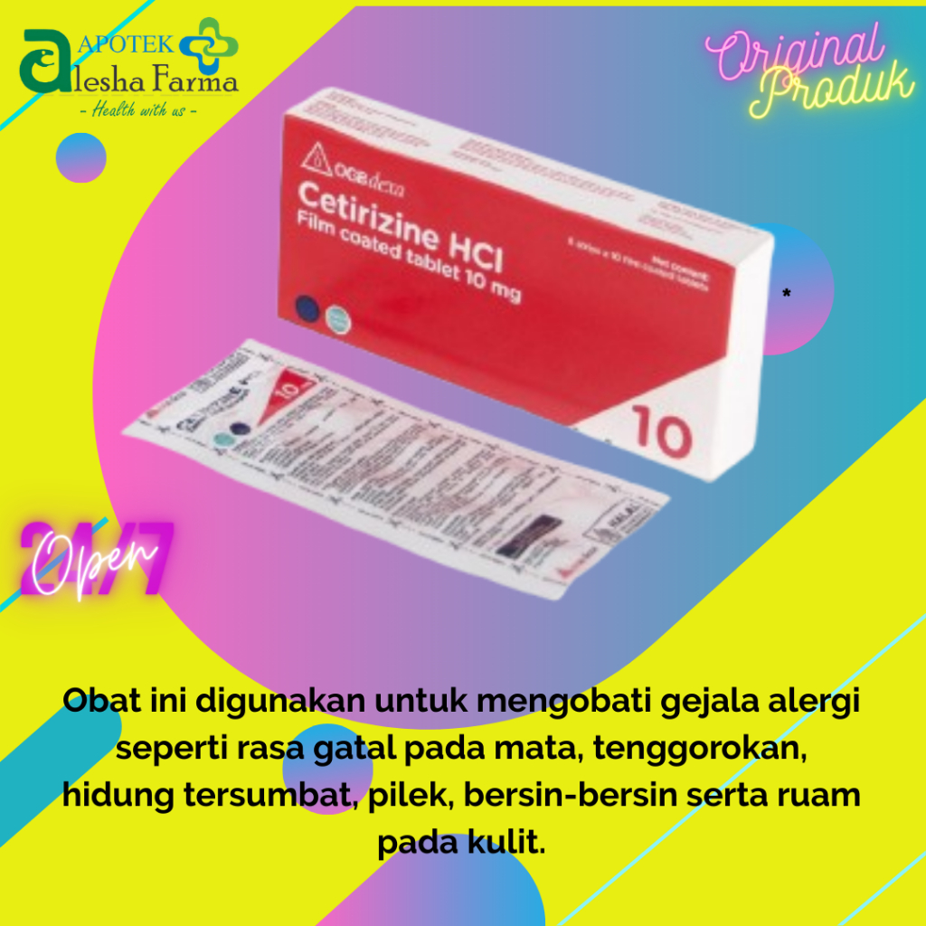 Cetirizine Box 60 Tablet - Dexa Medica