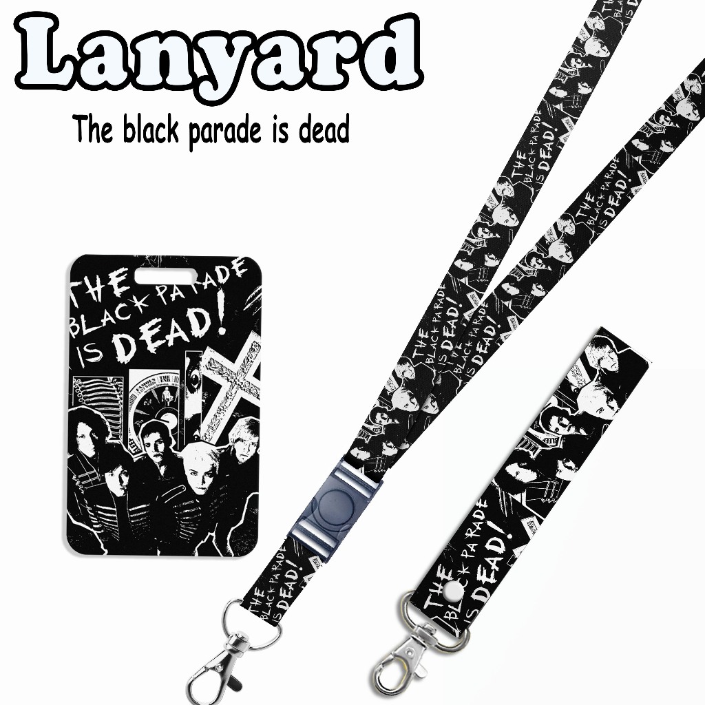STRAP LANYARD CARD HOLDER My Chemical Romance Gantungan Kunci - Handphone - ID Card