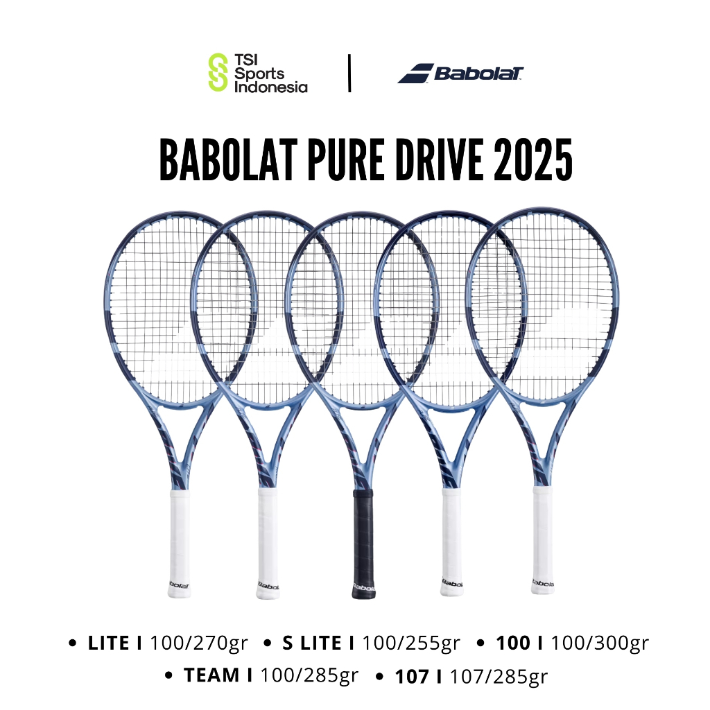 Raket Tenis Babolat PURE DRIVE 2025 GEN 11 / 100 / TEAM / LITE / S LITE / 107 Racket Tenis