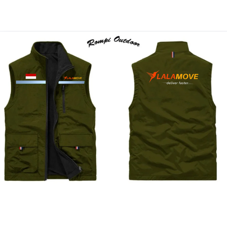 Jaket Rompi Vest Lalamove | Rompi Driver Lalamove