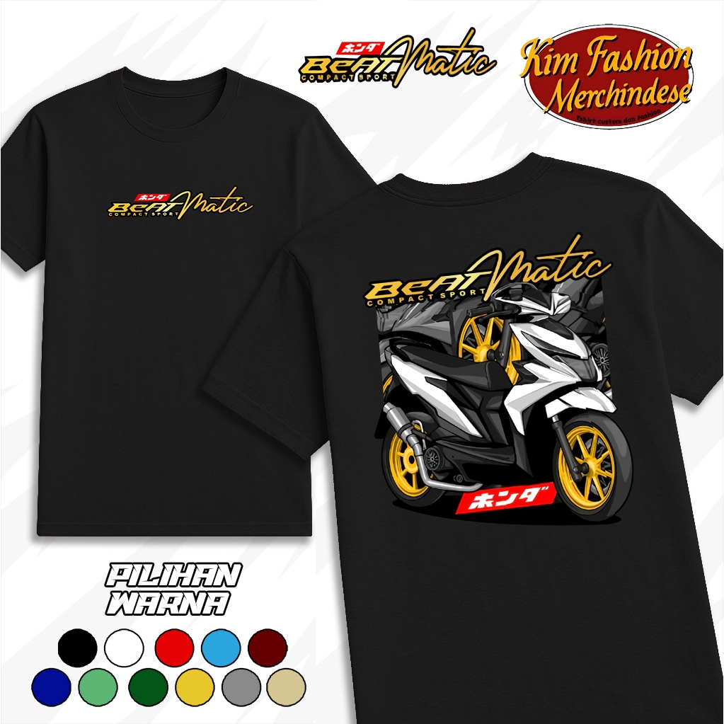 KIMFASHION988 - KAOS HONDA BEAT - KAOS BEAT GANK - COCOK UNTUK PRIA DAN WANITA - VIRAL