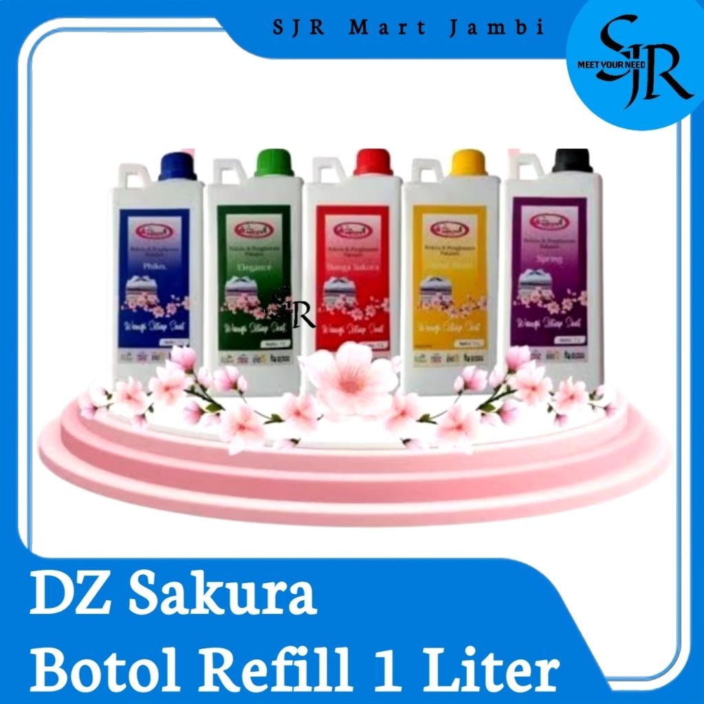 [Parfum Laundry] DZ Sakura - Parfum Laundry Botol | Botol 1 Liter