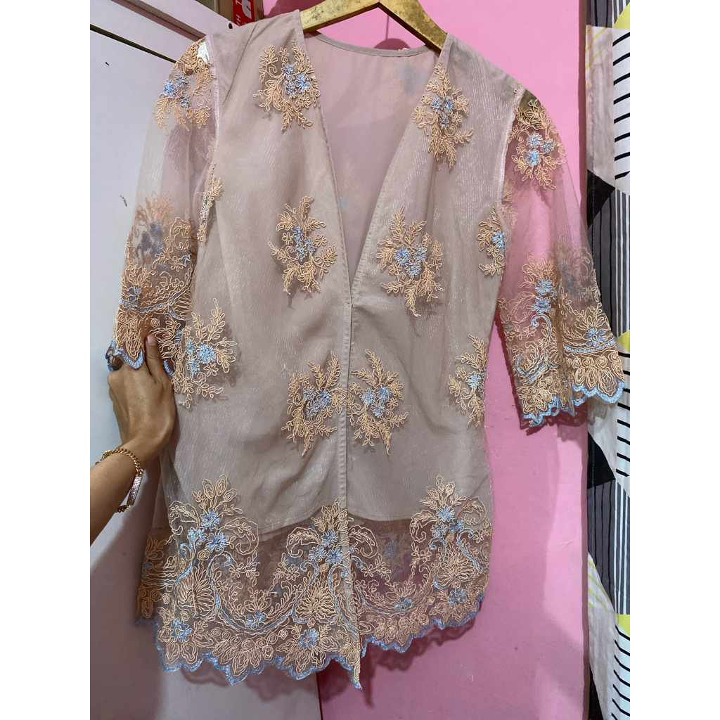 preloved kebaya premium pink salem