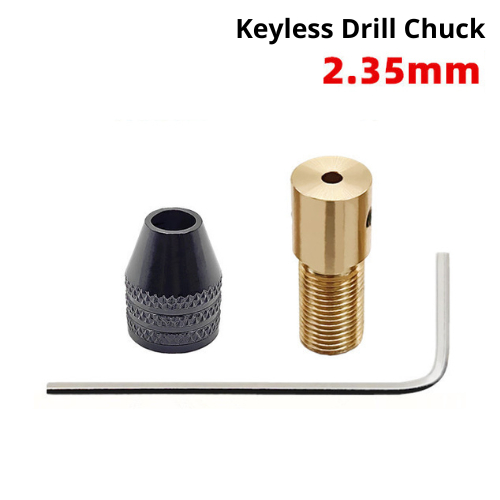 Keyless Chuck 0,3 - 3,6mm Adaptor Mata Bor Mini Chuck Drill As 2,35mm
