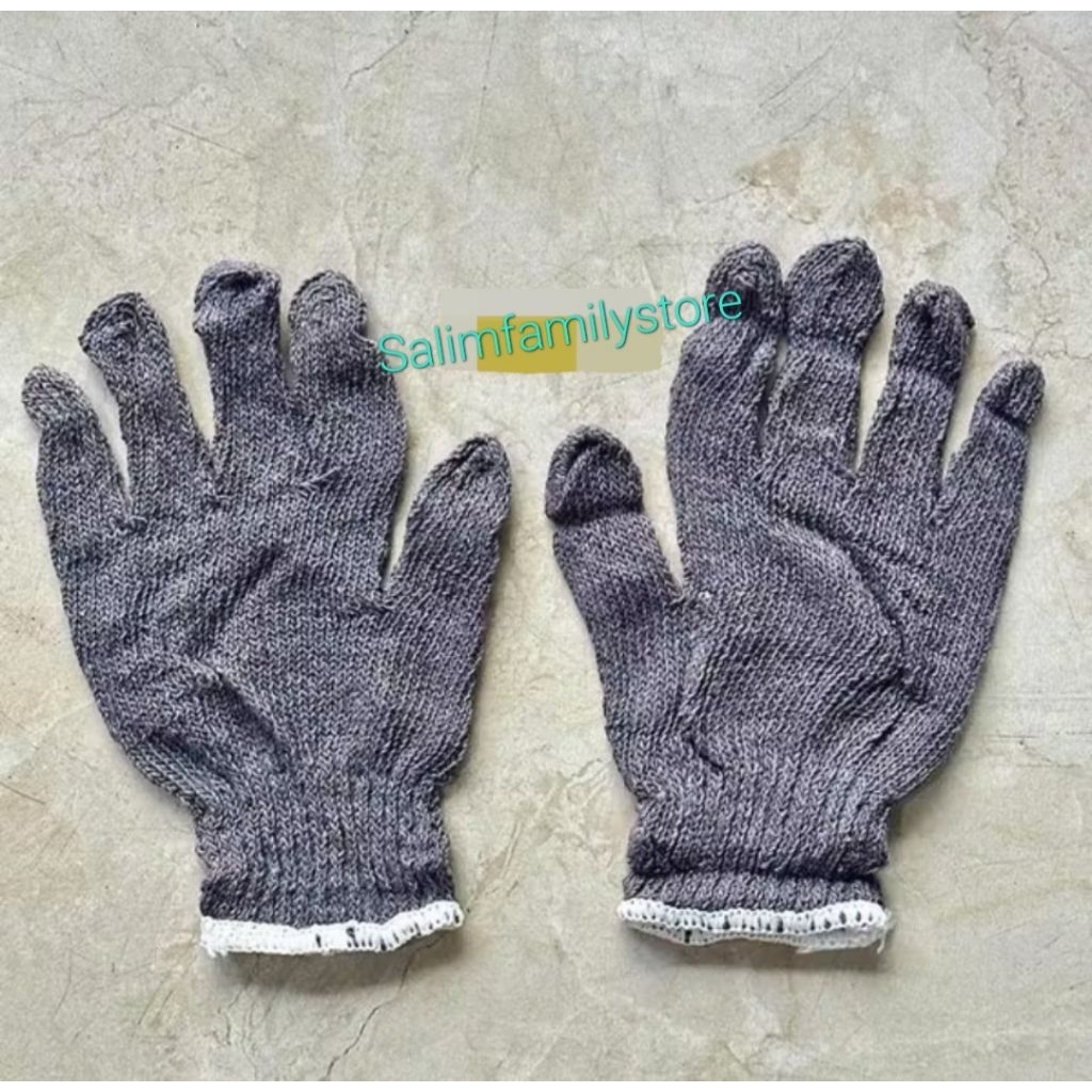 Sarung Tangan Kerja Sarung Tangan Kain Working Gloves 12pasang Bull Dozer