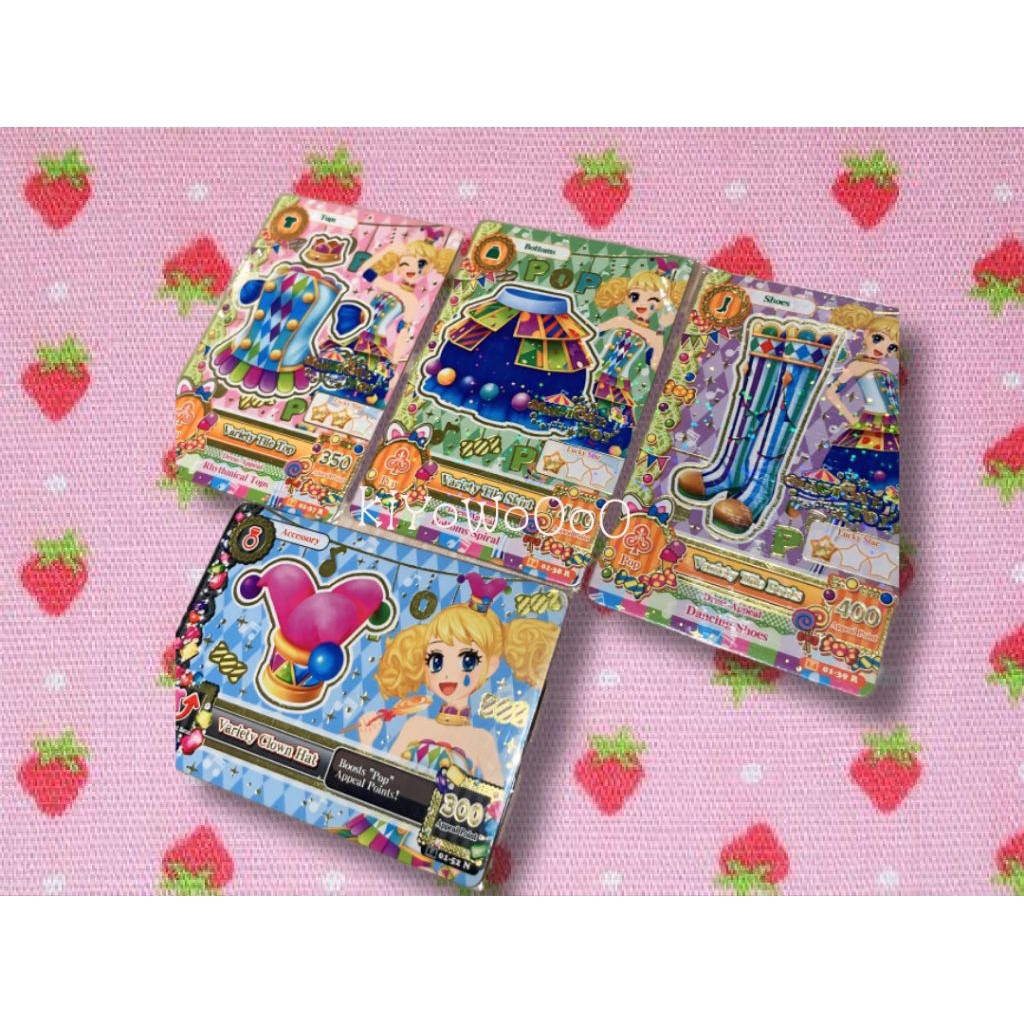 Kartu Aikatsu Rare Card Set Kii Magical Toy Variety Tile