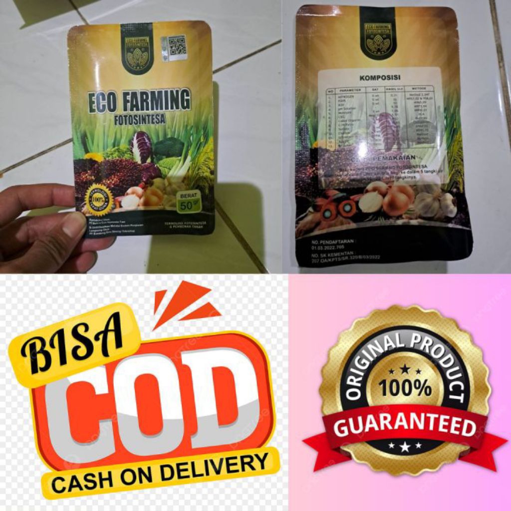 PUPUK ORGANIK ECO FARMING POTOSINTESA 100% PUPUK ORGANIK ORIGINAL