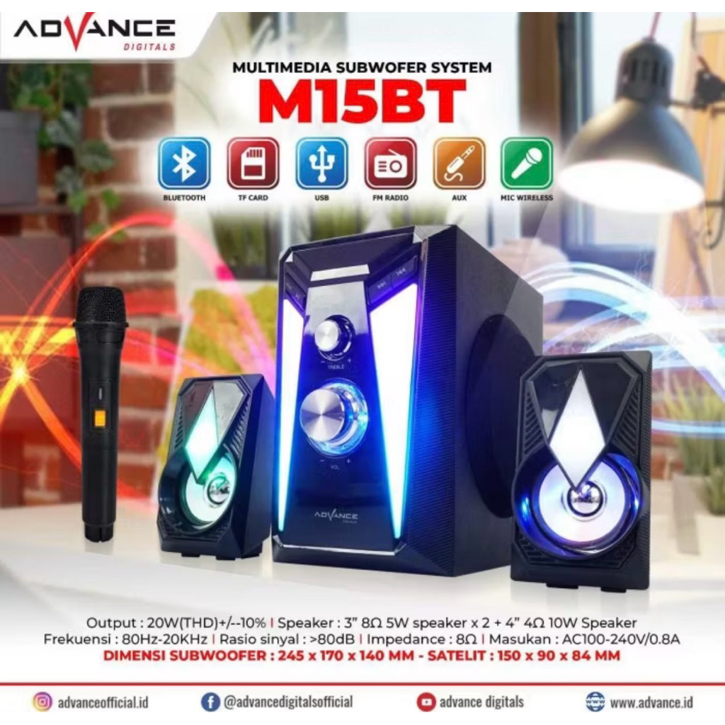 Speaker advance bluetooth m180bt m 180 bt