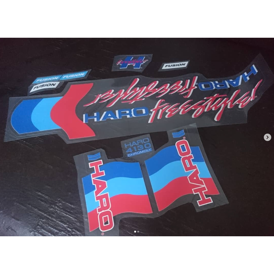 Stiker Decal OS BMX 1986 Haro FST BMX