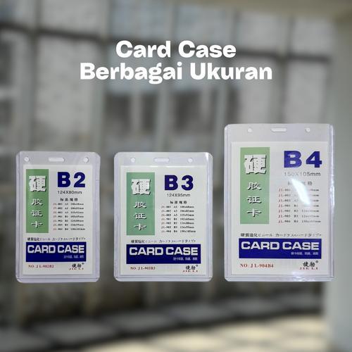 ID Card Case Ukuran B2, B3, B4, Bahan Plastik Tebal, Cocok untuk ID Card Name Tag Panitia