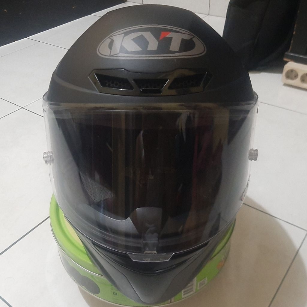 HELM KYT TT COURSE SIZE M HITAM DOFF