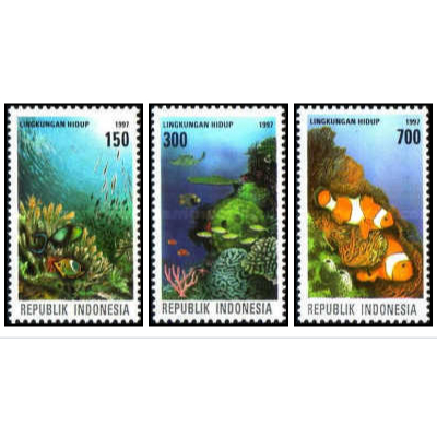 Perangko Filateli Indonesia 1997 Environment