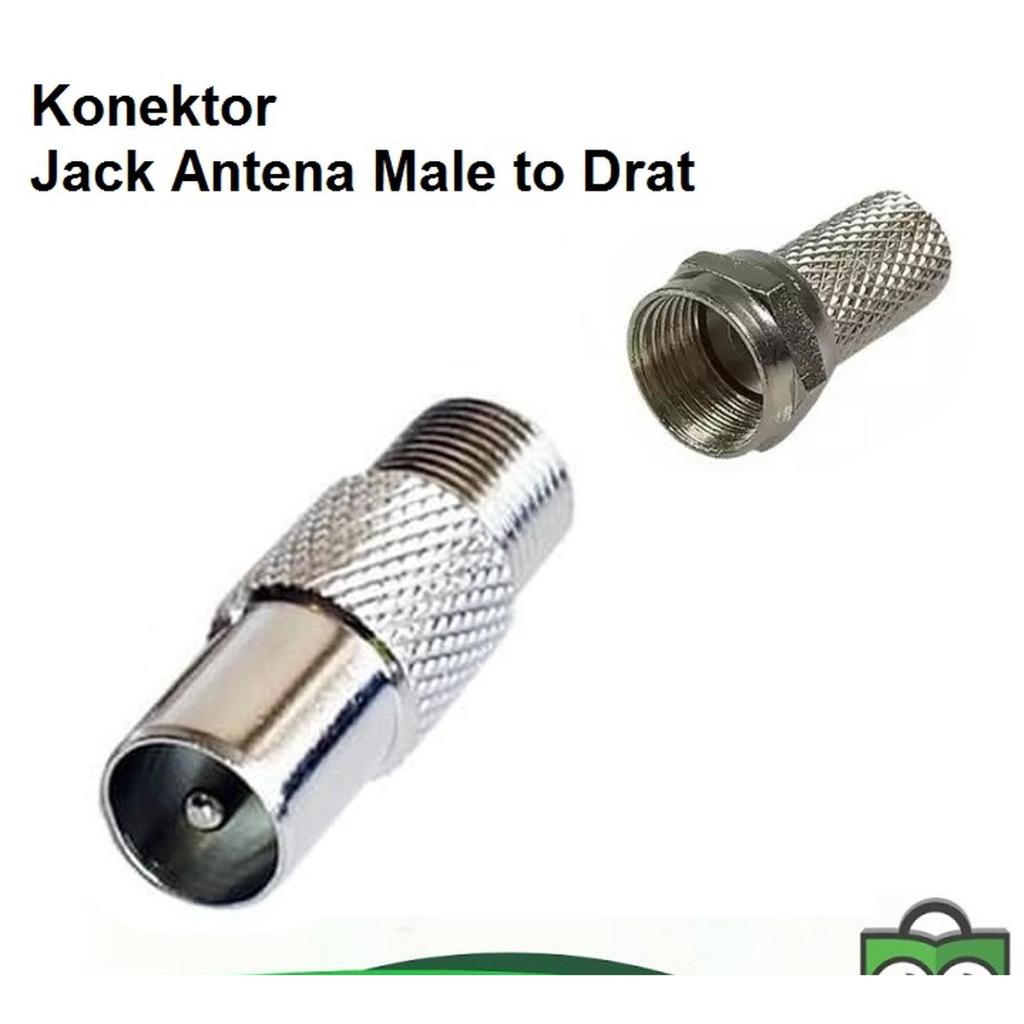 Jack Konektor Antena TV + Jack Drat Female