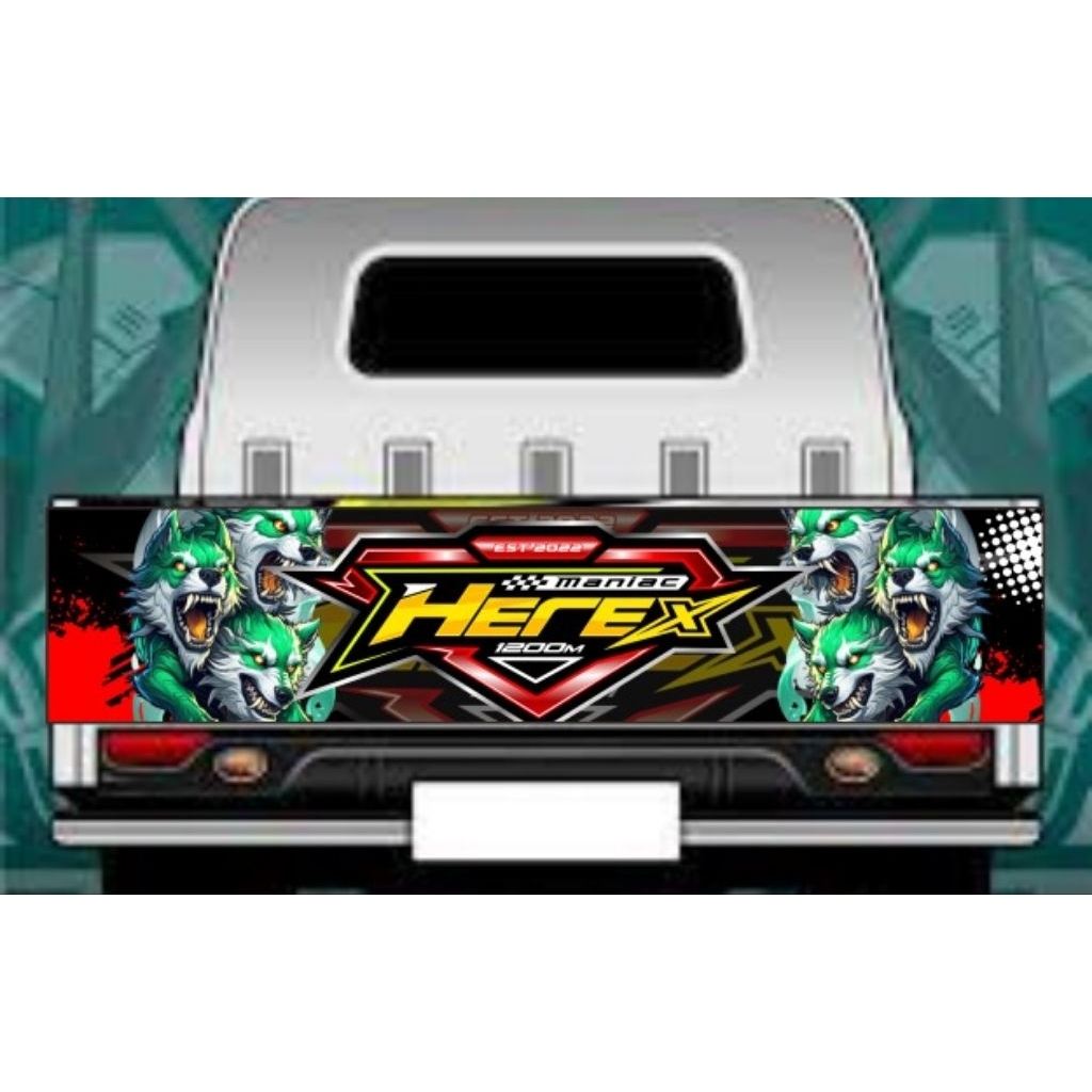decal sticker bak belakang mobil pick up