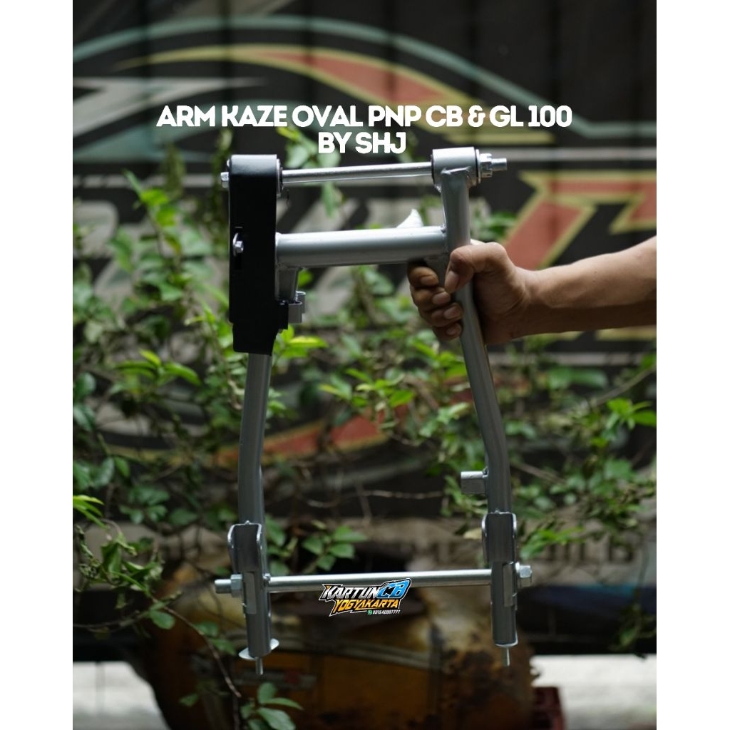 Swing arm kaze pipa oval SHJ pnp CB begel panjang dan GL100 tebal