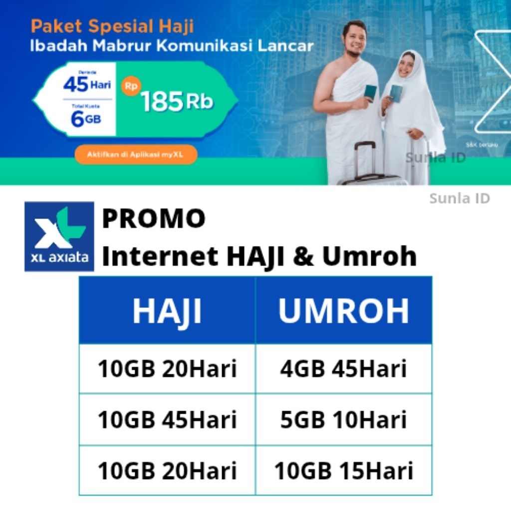 KUOTA UMROH DAN HAJI XL | ROAMING ARAB SAUDI