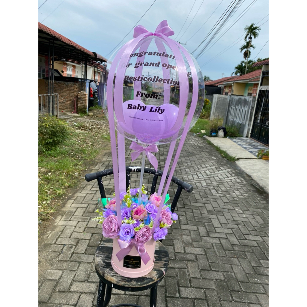 Bunga Balon Grand Opening Medan | Standing Flower Buket Balon Dekorasi Toko & Opening