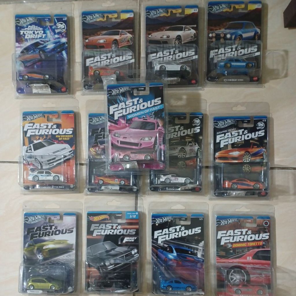 hot wheels fnf fast and furious fnf  honda s2000 toyota supra nissan silvia