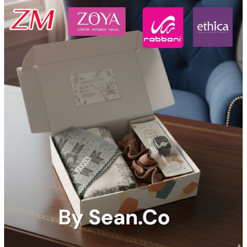 HAMPERS HIJAB MOTIF Brand zoya rabbani zm eticha azara