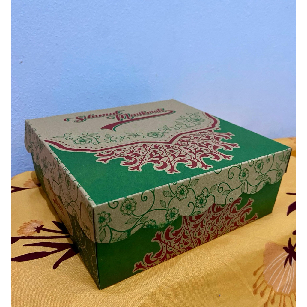 Box Motif Kardus Snack/nasi/kue. Kardus Uk 20x20. Dus Nasi / Dus Kue.