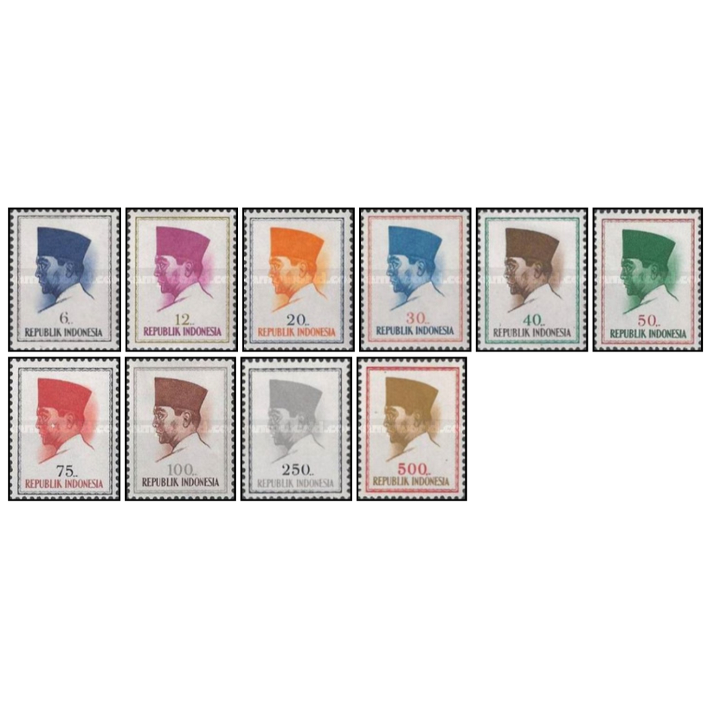 Perangko Filateli 1964 President Soekarno