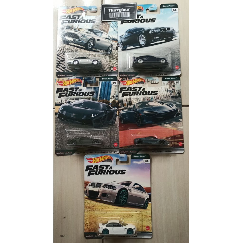 set hot wheels fast furious euro fast