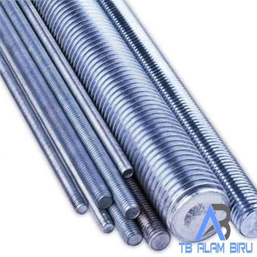 Baut Long Drat As Putih 6mm, 8mm, 10mm, 16mm
