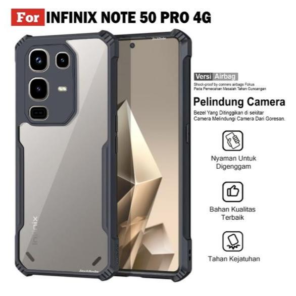 HARD CASE ARMOR SHOCKPROOF BUMPER TRANSPARANT INFINIX NOTE 60 / 60 PRO / 50 / 50X / 50S / 50 PRO / 5