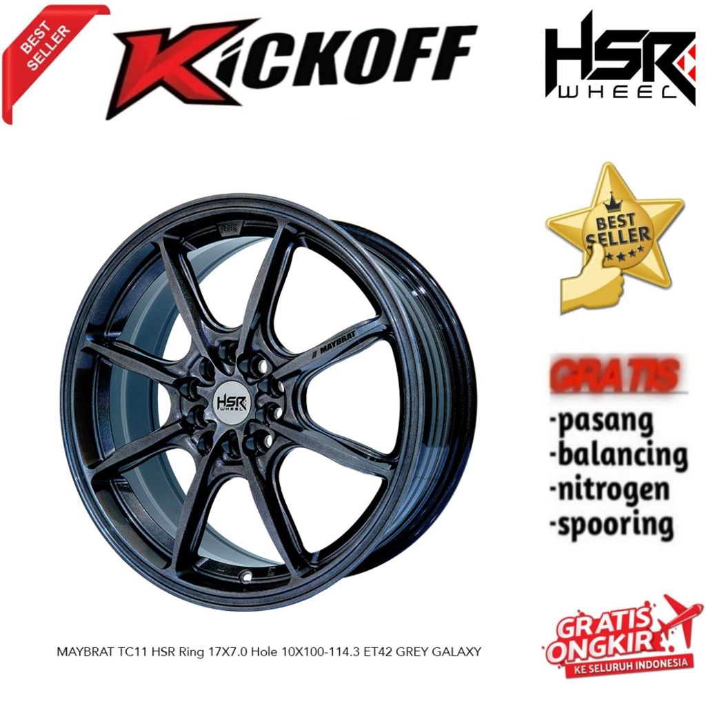 Velg HSR ORIGINAL Terbaru HSR MAYBRAT TC11 Velg Mobil Sienta Avanza New Dll