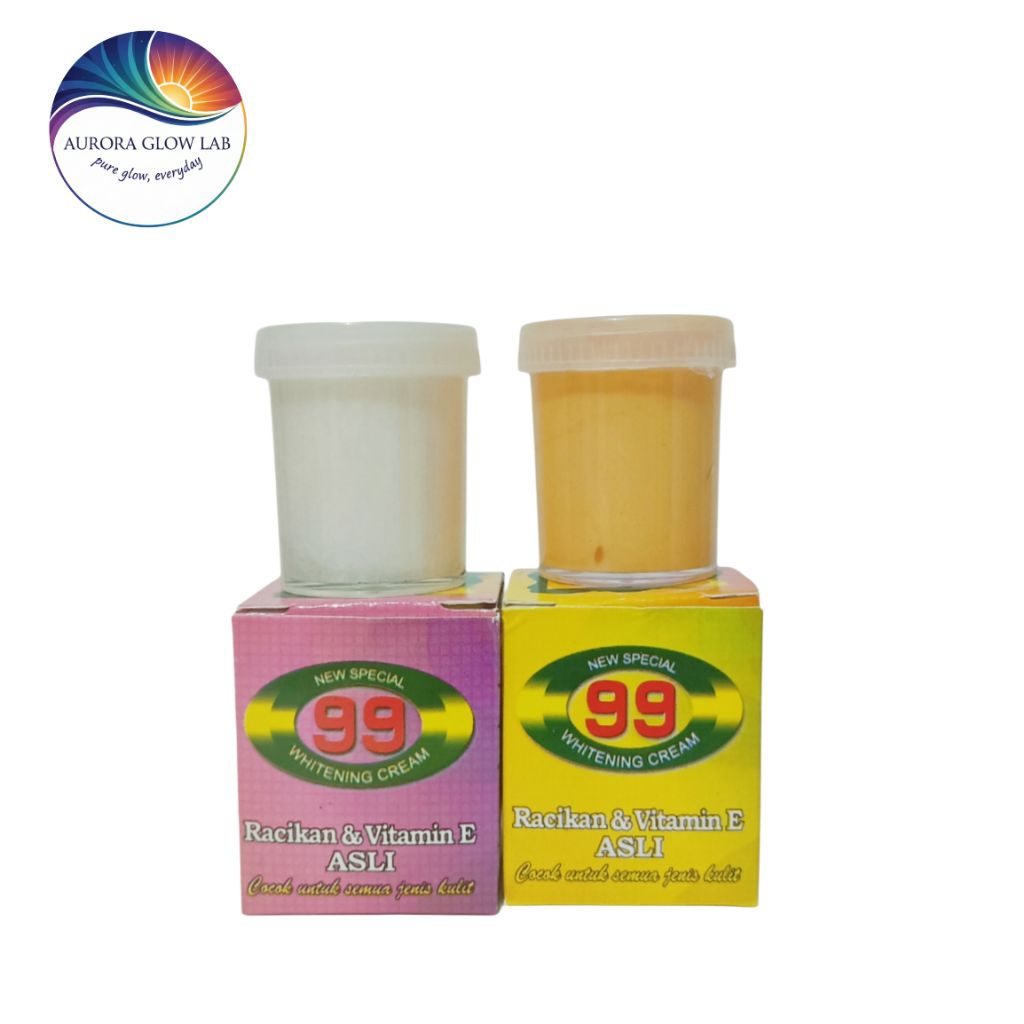Cream 99 Vitamin E Asli – Day & Night Cream Wajah | Mencerahkan & Melembabkan Kulit | Whitening Raci