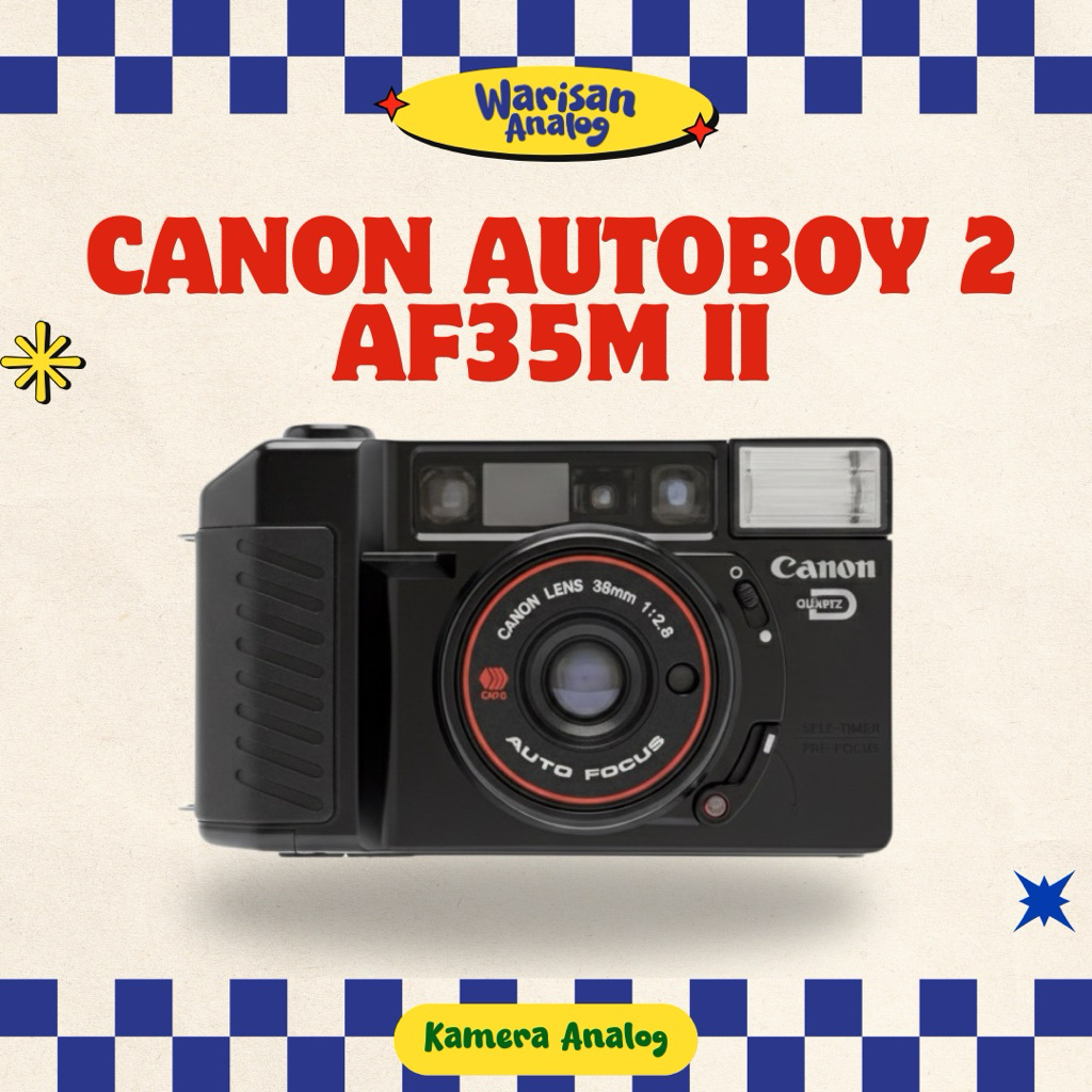 KAMERA ANALOG CANON AUTOBOY 2/ AF35M II | REUSABLE CAMERA FILM 35MM | KAMERA FILM