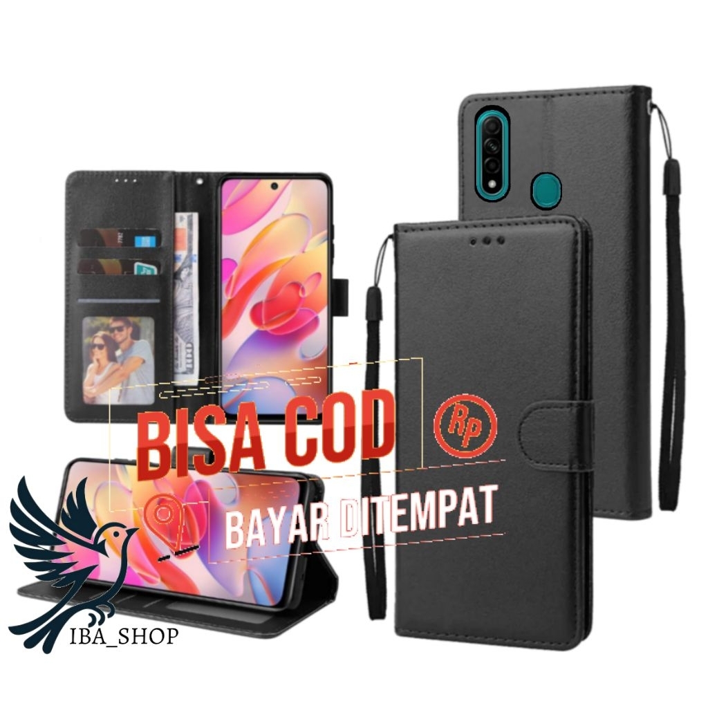 CASE HP OPPO A31 2020 - CASING DOMPET-FLIP LEATHER-SARUNG HP