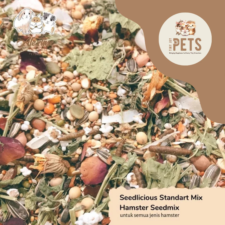 SEEDLICIOUS Alextine SEEDMIX Makanan Hamster Protein Mix Low Sugar - Dwarf - Syrian mix