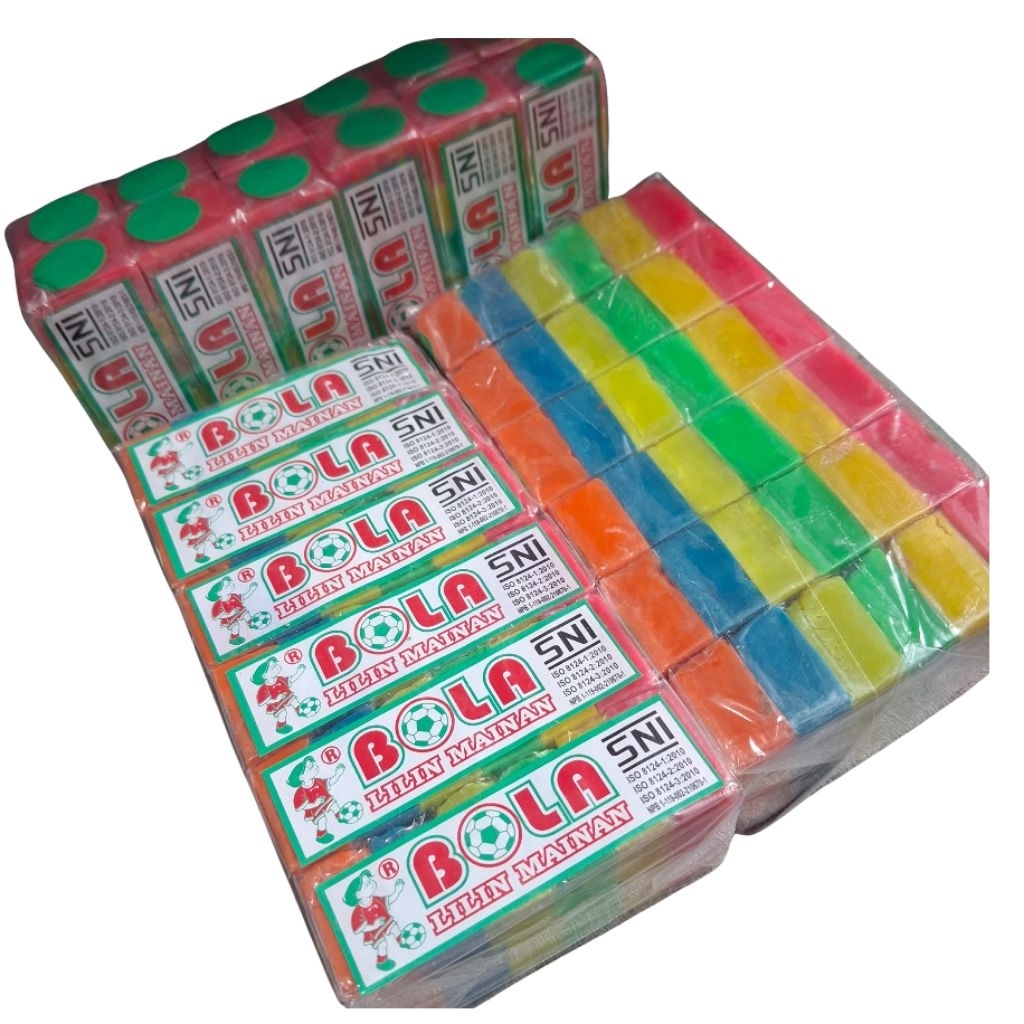 72 pcs LILIN MAINAN PLASTISIN BOLA SNI | MAINAN EDUKASI ANAK GROSIR Mainan Murah