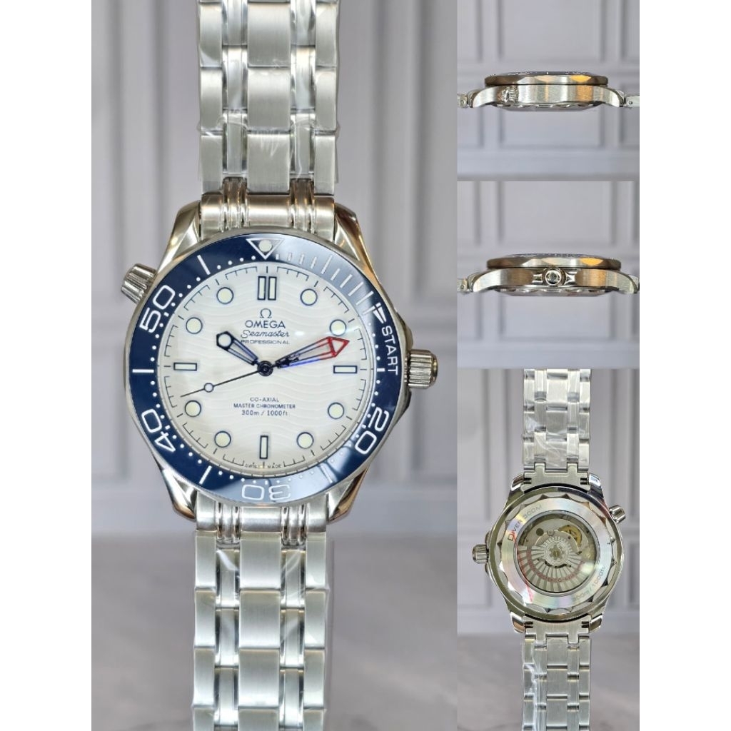 Jam Tangan Apria Automatic japan OMG Diver 300M Chain STRAP Stainless stel Fullset