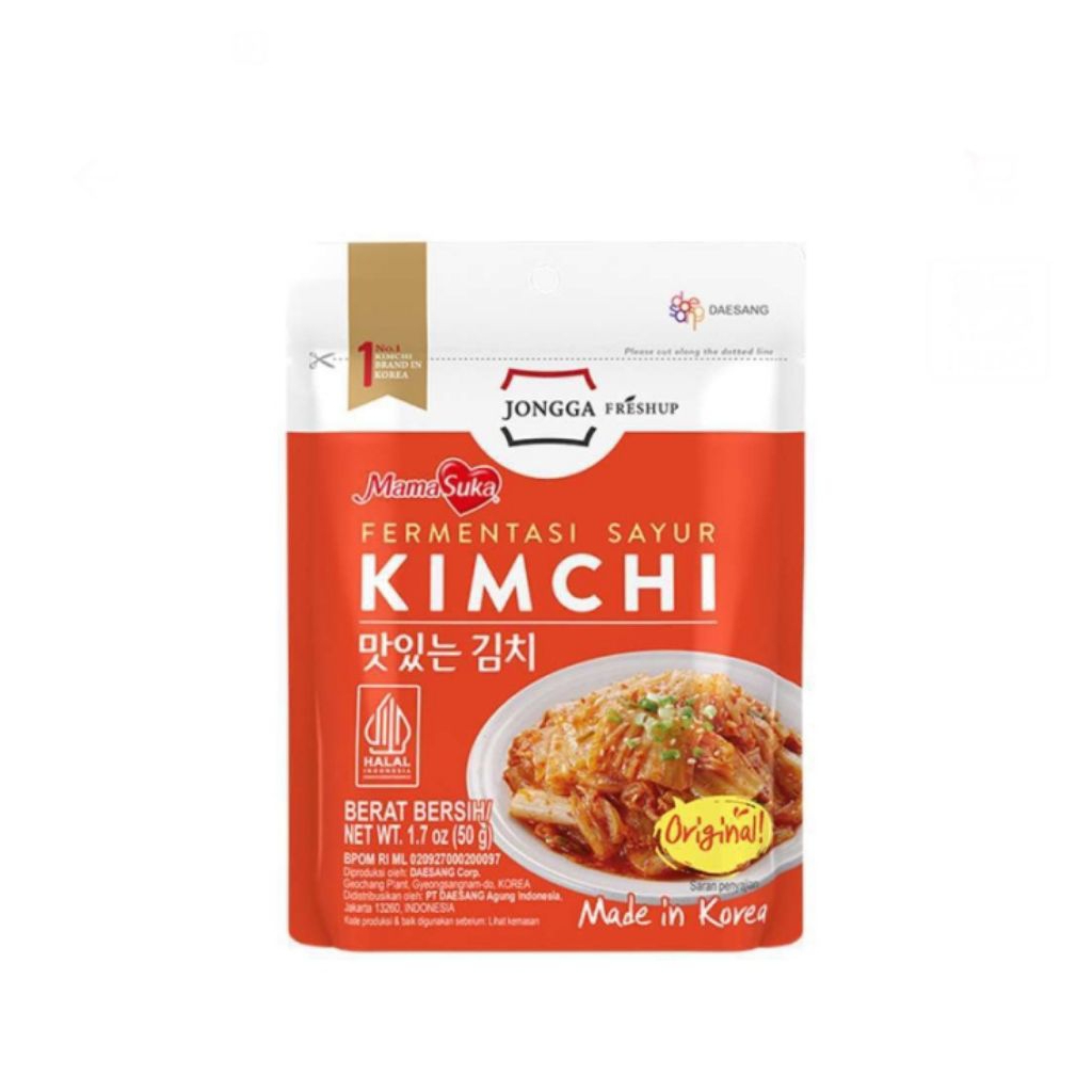 mama suka kimchi original pouch 50 gr