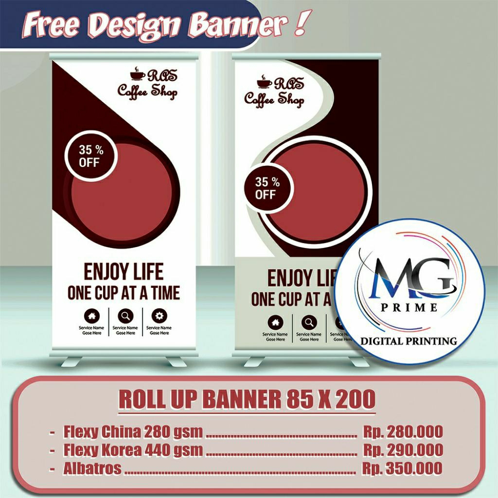 Roll Up Banner 85x200
