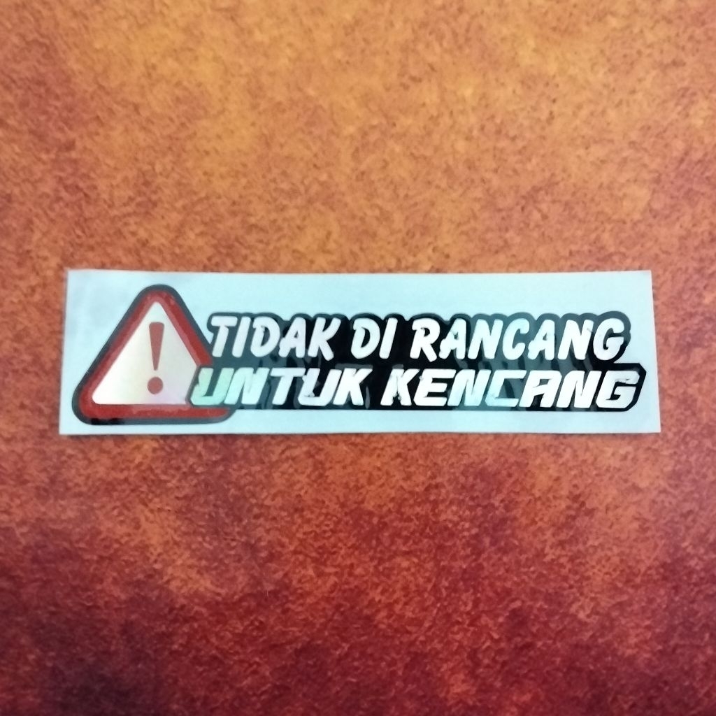 Sticker Cutting TIDAK DIRANCANG UNTUK KENCANG