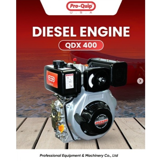 PRO-QUIP Mesin Diesel Penggerak QDX-400 9 HP PK / Solar Engine QDX400 ORIGINAL