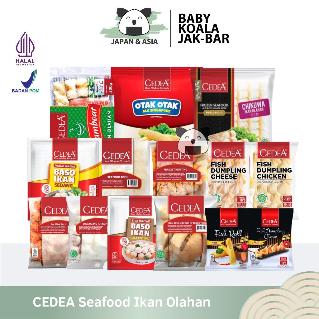 CEDEA Seafood Ikan Olahan Halal | Steambiat Shabu Shabu | Tahu Bakso Salmon Udang kepiting Nugget Ch