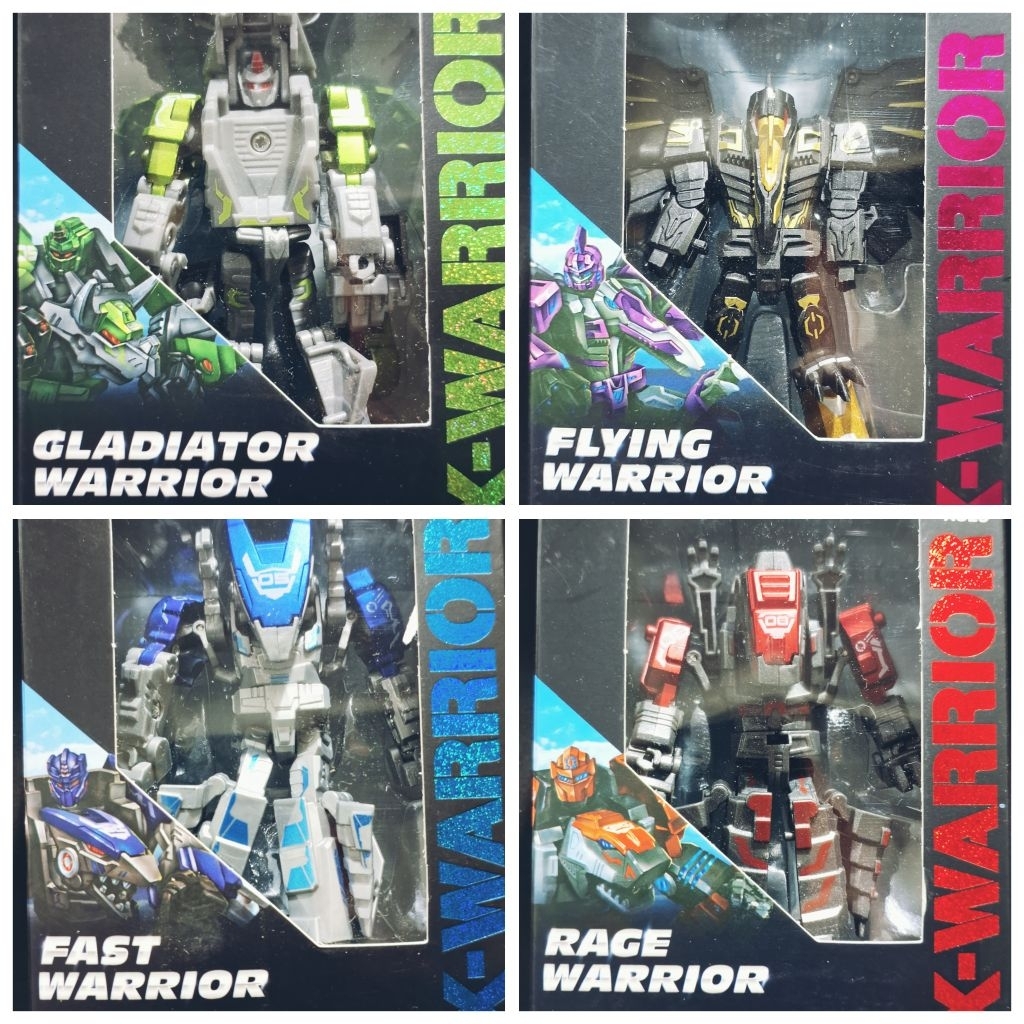 Alloy X-Warrior Robot Dinosaurus Fast - Rage - Flying - Gladiator Warrior Mainan Anak
