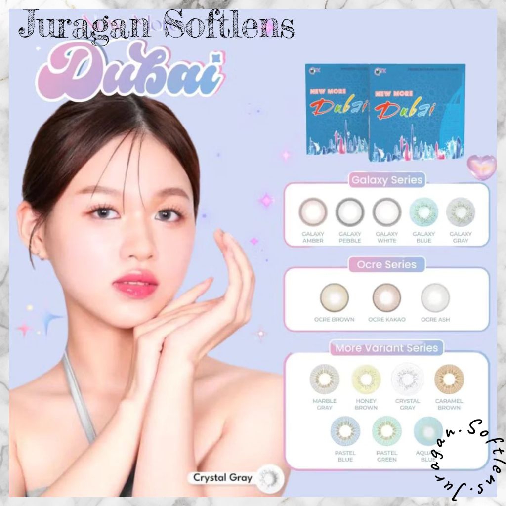 Softlens NEW MORE DUBAI OCRE 14.5 MM Minus -0.50 S.D -6.00 by CTK