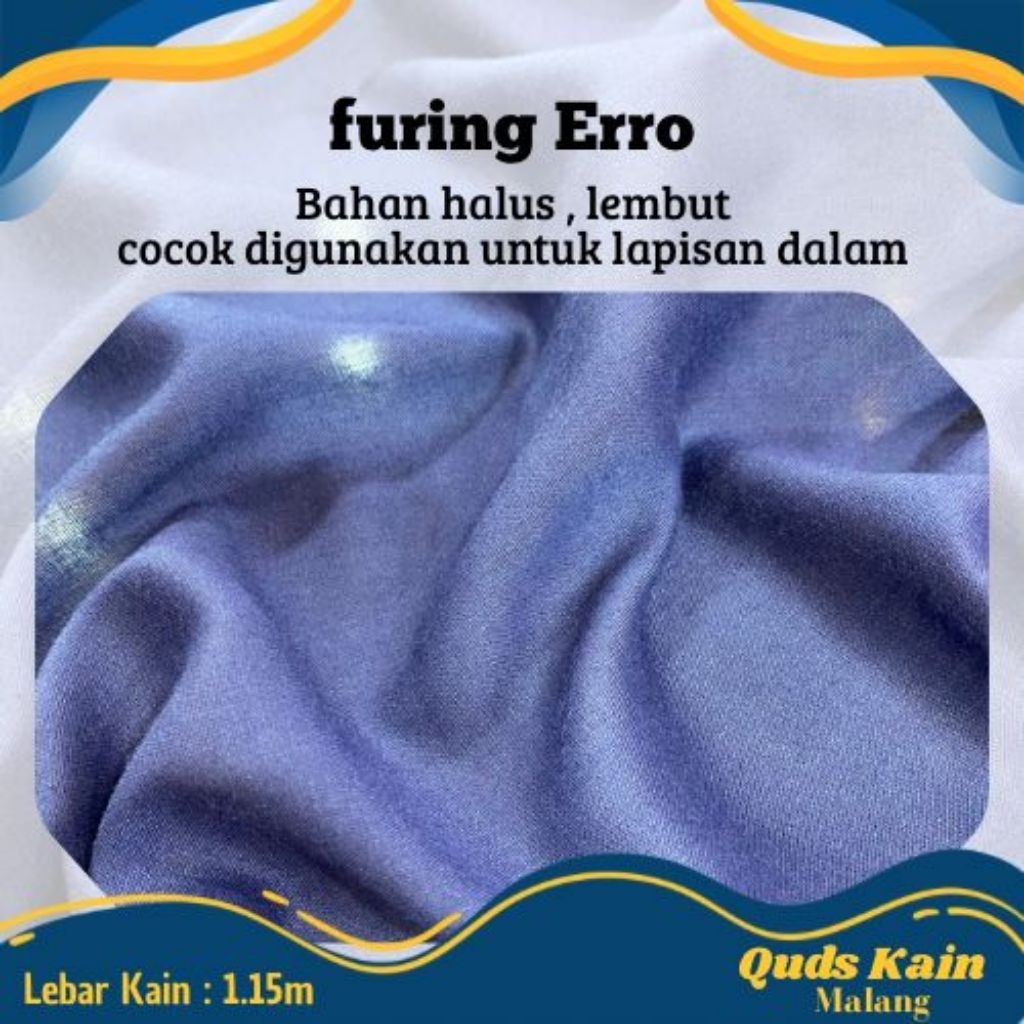 Kain Furing Katun Erro | Kain Furing Erro Cap Onta | Furing Telor (WARNA REQUEST)
