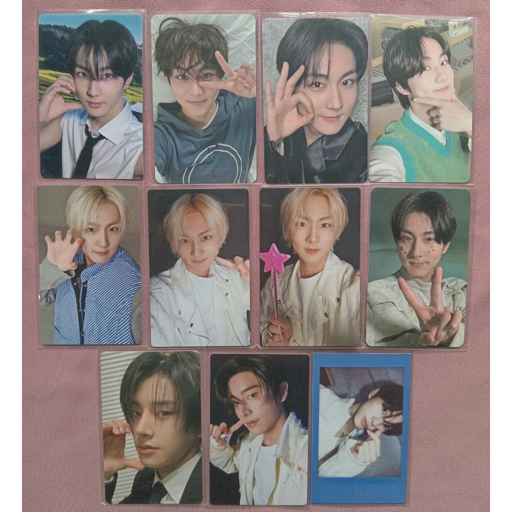 PHOTOCARD JUNGWON PEACE BLUE NOON ENHYPEN PC ENHYPEN PC JAKE JUNGWON CAHOL RIBBON CARD HOLDER ENHYPE