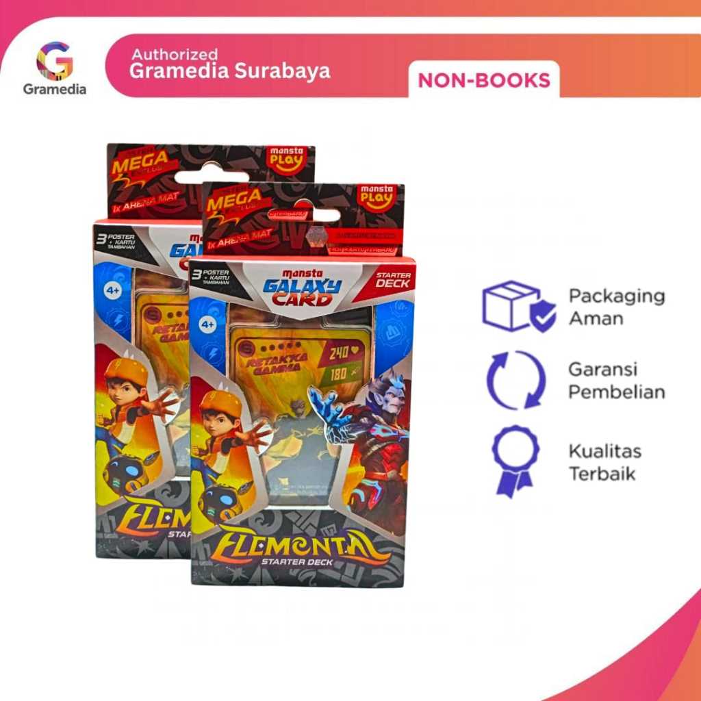 Gramedia Surabaya - TGC BOBOIBOY - STARTER DECK ELEMENTAL