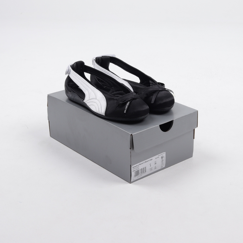 Balenciaga X Puma Speedcat Ballet Satin Black White