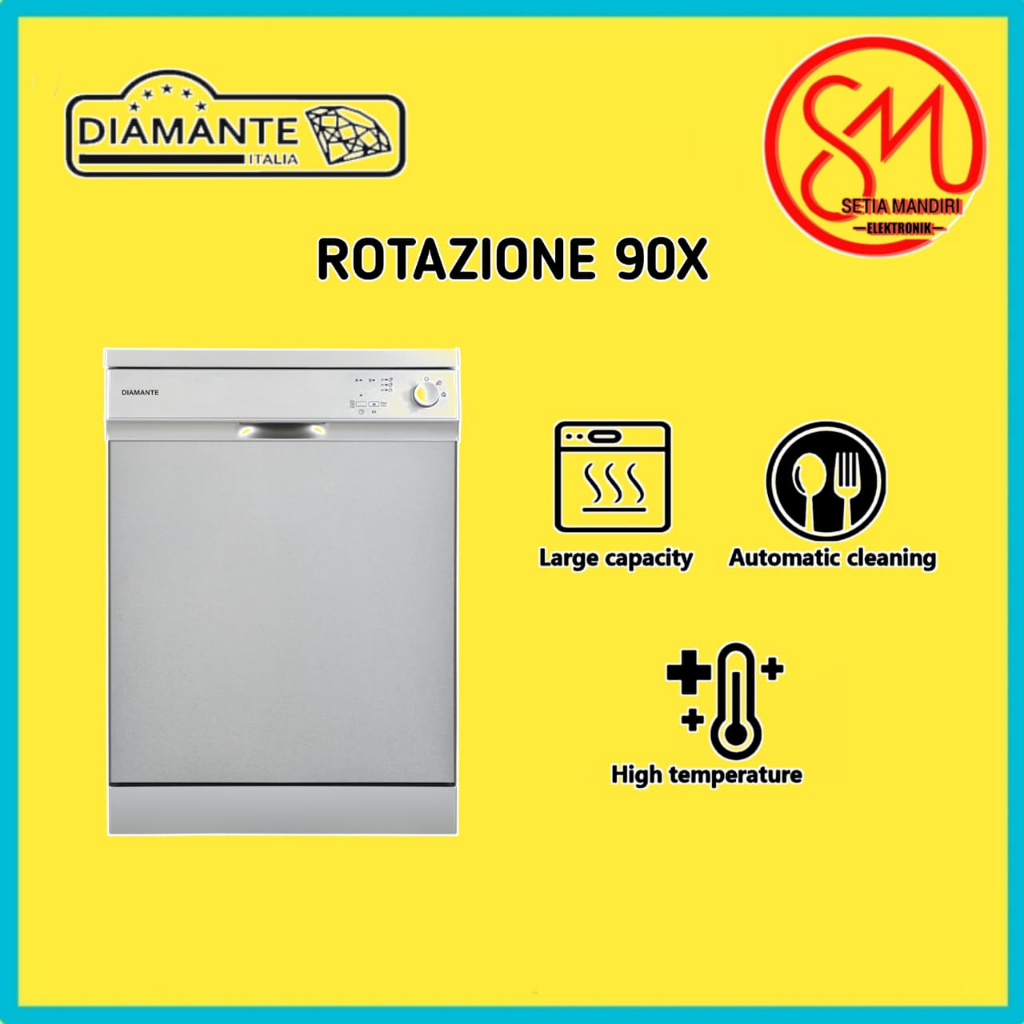 DIAMANTE Mesin Cuci Piring DISHWASHER ROTAZIONE 90X