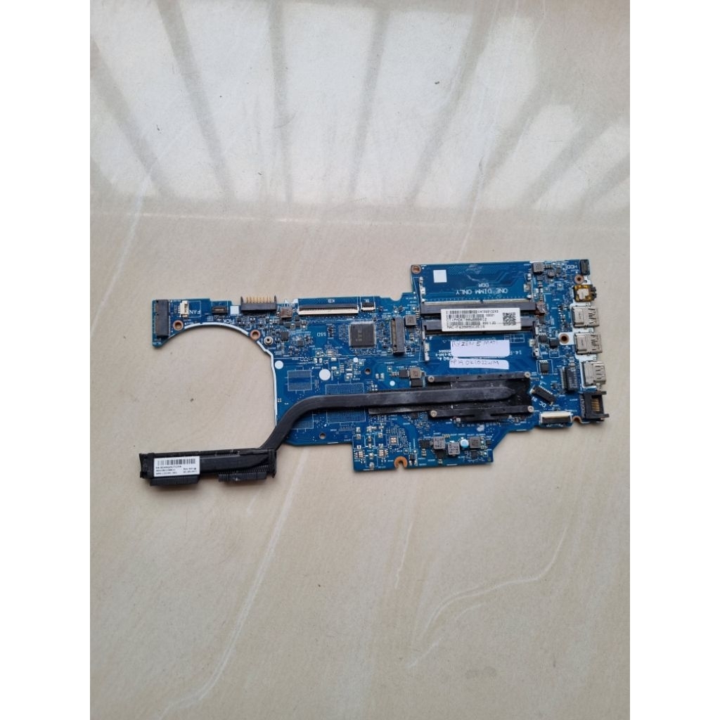 Motherboard Hp 14 DK1022WM Amd Ryzen 5 original copotan unit kondisi mati