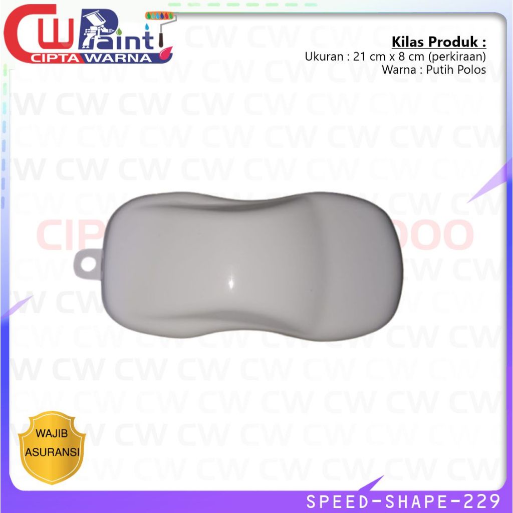 Mockup sample warna cat Speed shape Water transfer Pajangan mobil - SLS CWK
