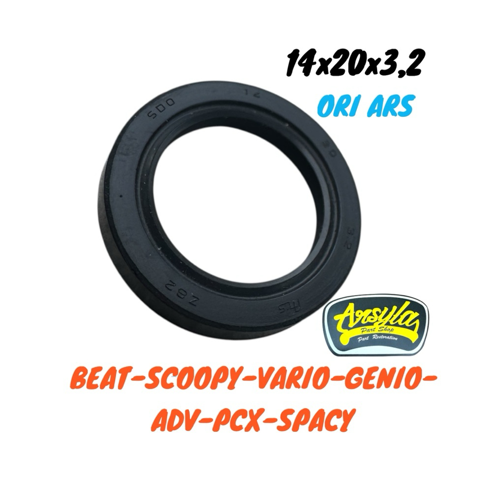 seal as paha rem belakang beat spacy scoopy vario 110 125 150 160 adv pcx 14x20x3.2 beat street 9120